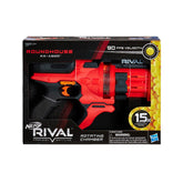 Nerf Rival Roundhouse XX-1500 Red Blaster -- Clear Rotating Chamber Loads Rounds into Barrel -- 5 Integrated Magazines, 15 Nerf Rival Rounds